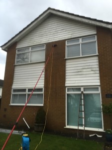 Cleaning soffits fascias bargeboards cladding