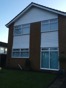 Cleaned soffits fascias bargeboards cladding in Harpenden